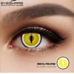 New HD21 YELLOW Halloween Contact Eyewear SALE $$